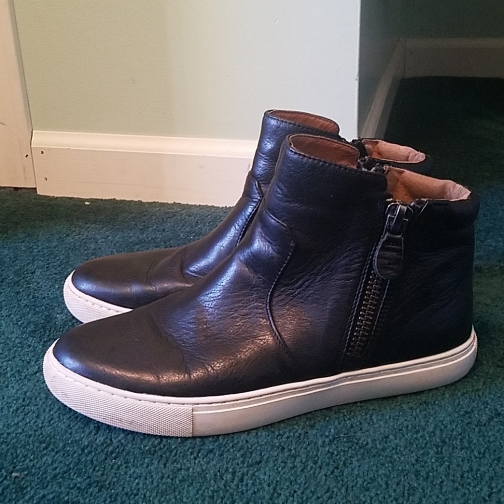 Gentle Souls womens black high top shoes
